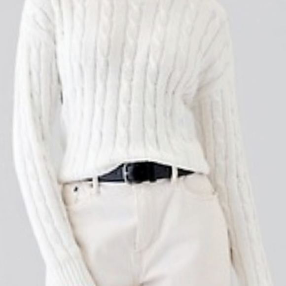 DKNYC Sweaters - DKNY Women's White Cable Knit Sweater
